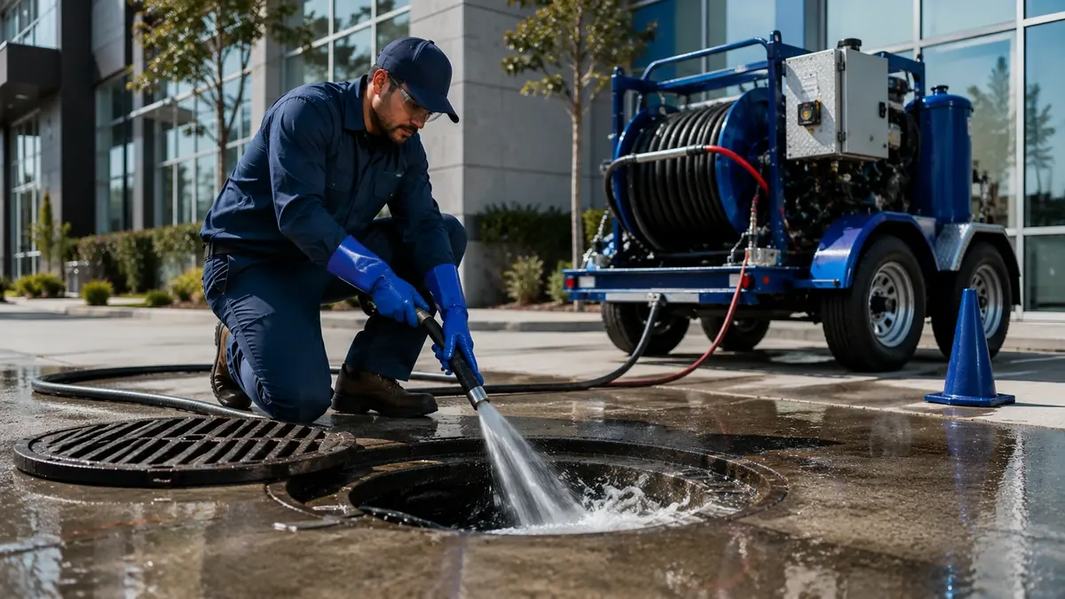 Commercial Hydro Jet Drain Cleaning in Irvine