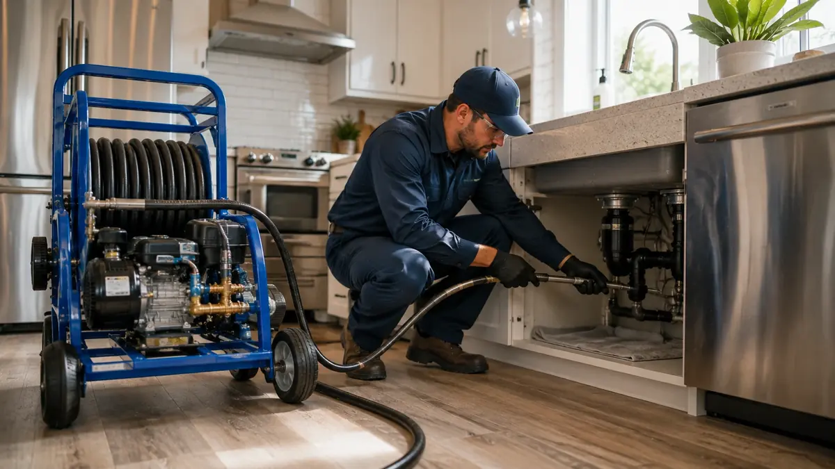 Kitchen Drain Hydro Jetting in Irvine