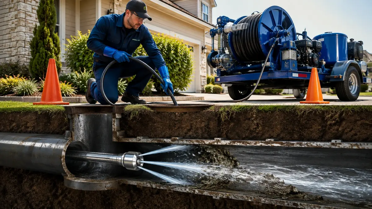 Main Sewer Line Hydro Jet Cleaning in Irvine