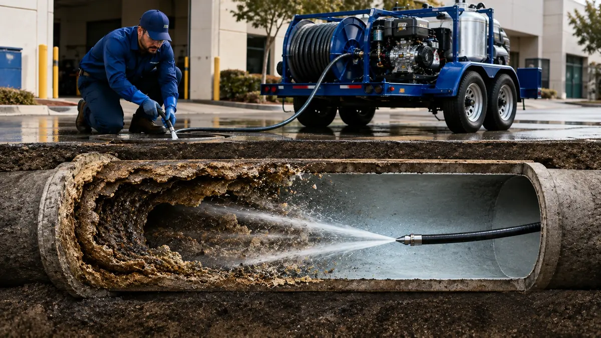Sewer Pipe Descaling in Irvine