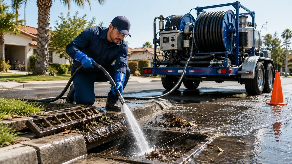 Storm Drain Hydro Jet Cleaning in Irvine